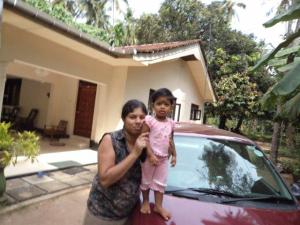17 Yenuli at at 1 year and 8 month Darshi and Yenuli at home with car 1